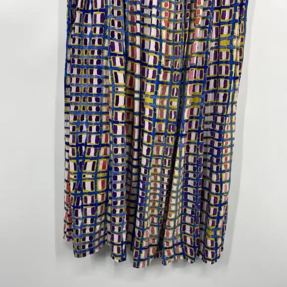Plenty Tracy Reece Sleeveless Dress size 4 Colorful Hand Batik Pattern Pockets - Picture 5 of 13